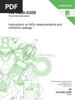 Instructions On Nox Measurements and Leanox Settings: Technical Instruction