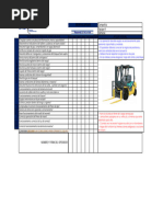 Lista de Verificacion Montacargas