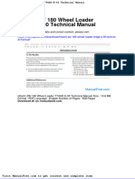 Hitachi ZW 180 Wheel Loader Tt4gd e 00 Technical Manual