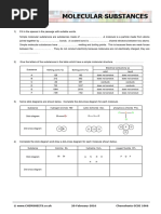 Chemsheets GCSE 1066 (Molecular Substances)