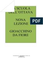 Lezione Nona - Gioacchino Da Fiore