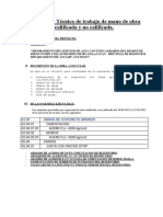 Informe de Labores de Mano de Obra Calificada y No Calificada A La Fecha 23.04.2022