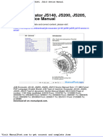 JCB Excavator Js140 Js200 Js205 Js215 Sevice Manual