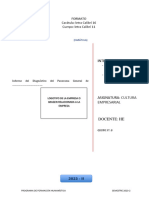 Formato Informe Diagnóstico General de La Empresa