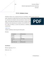 PW 05 Distillation Column