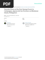 Aribal Fernando 2014 Vascularplantsofthepeatswampforestin Caimpugan Agusandel Sur Provinceon Mindanao Island Philippines