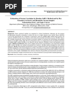 Estimation of Serum Creatinine by Routine Jaffes Method and by Dry Chemistry in Icteric and Hemolytic Serum Samples