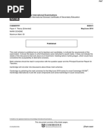 June 2016 (v1) MS - Paper 4 CIE Chemistry IGCSE