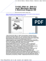 Merlo Roto KSC r45 19 r45 21 Service Manual Mechanic Manual Hydraulic Electrical Diagram de