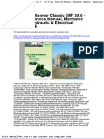 Merlo Multifarmer Classic MF 30-6-30 9 CL Service Manual Mechanic Manual Hydraulic Electrical Diagram de