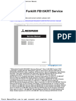 Mitsubishi Forklift Fb15krt Service Manual