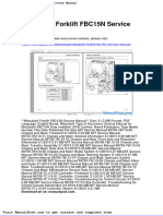 Mitsubishi Forklift Fbc15n Service Manual