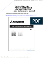 Mitsubishi Forklift Fbc22n2 Fbc25en2 Fbc25ln2 Fbc25n2 Fbc30ln2 Fbc30n2 Diagrams Operation and Maintenance Manual