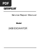 Caterpillar Cat 245B EXCAVATOR (Prefix 1SJ) Service Repair Manual (1SJ00001-00712)