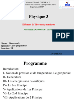 Cours de La Thermodynamique