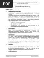 Especificaciones Técnicas