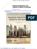 Financial Institutions Markets and Money 12th Edition Kidwell Test Bank