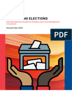 Protecting Elections Risk Management Resilience Building Crisis Management