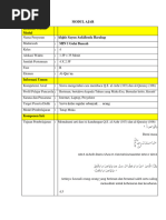 Modul Ajar Alqhis Alquran Hadis