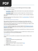 Health and Social Care - What Is Diabetes