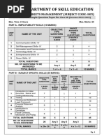 805 Financial Market Management SQP