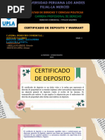 Certificado de Deposito y Warrant 2