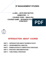 Sbaa1504 - Business Policy and Strategy - Unit Ii - PPT (3) 2