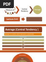 Lecture 3 & 4 Measure of Central Tendency