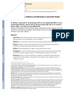 Vegetarian Dietary Patterns and Mortality in Adventist Health