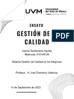 Ensayo Gestión de Calidad