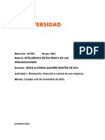 Actividad 1. Planeación, Dirección y Control de Una Empresa.