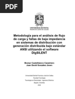 Metodología para El Análisis de Flujo de Carga y Fallas de Baja Impedancia en Sistemas de Distribucion.