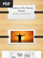 Freedom of The Human Person Group 2