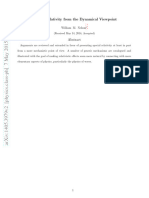 Special Relativity From The Dynamical Viewpoint: William M. Nelson