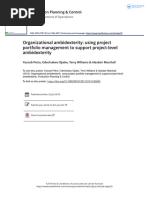 Organizational Ambidexterity Using Project Portfolio Management To Support Project Level Ambidexterity