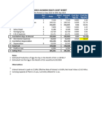 Cost Sheet