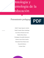 Ontologia y Epistemologia de La Educación