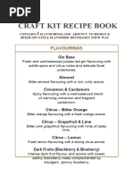 Craft Gin Kit Receta Book