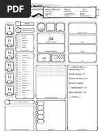 5E DD - Character Sheet Form Fillable