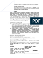 TDR Final Del Gobierno Regional de Cusco - Internet v1