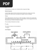 To Find Resistance of A Given Wire - Standard Resistor Using Metre Bridge