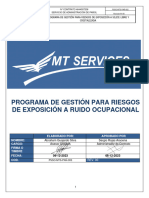 Programa de Gestion Exposicion A RUIDO