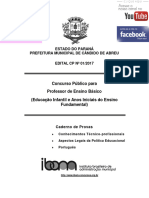 Ibam Professor Ensino Básico Cândido de Abreu PR Superior Prova