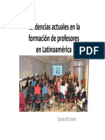 Tendencias Actuales en La Formación de Profesores