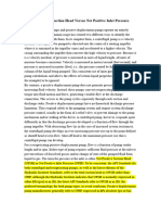 Net Positive Suction Head Vs NPIP