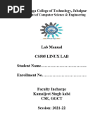 CS505 Linux Practical File