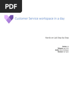 Customer Service Workspace - Training