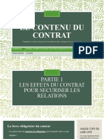 Le Contenu Du Contrat