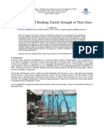 Determination of Bending Tensile Strength of Thin Glass