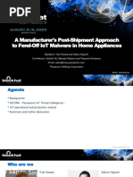 A Manufacturer'S Post-Shipment Approach To Fend-Off Iot Malware in Home Appliances